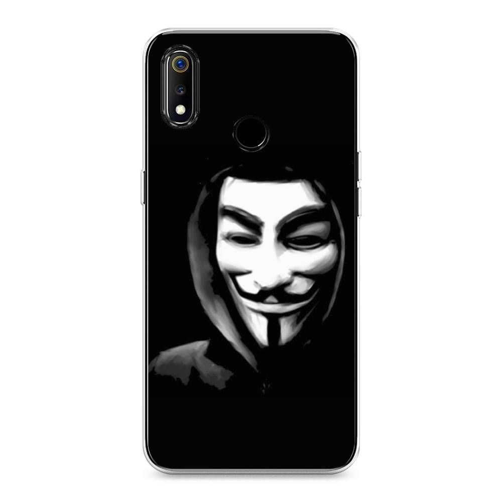 

Чехол Awog на Realme 3 "Анонимус", Разноцветный, 251050-5