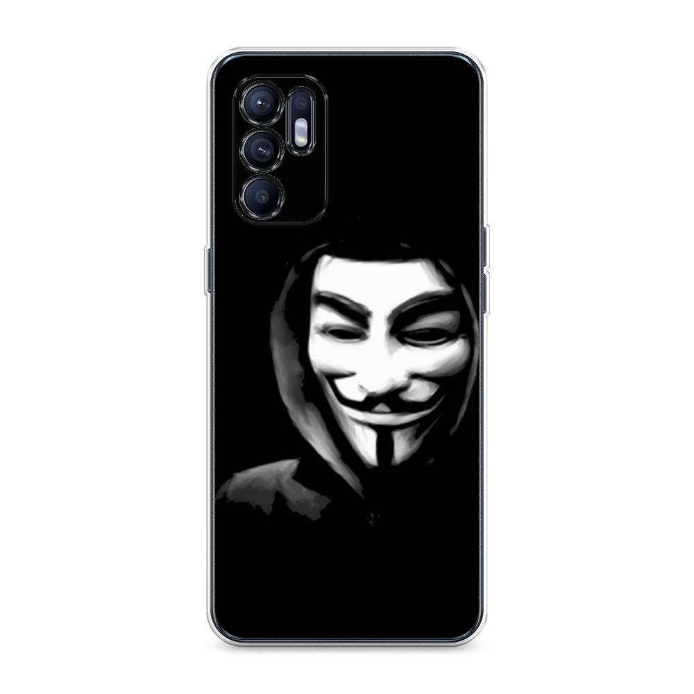

Чехол Awog на Oppo Reno 6 "Анонимус", Разноцветный, 257850-5