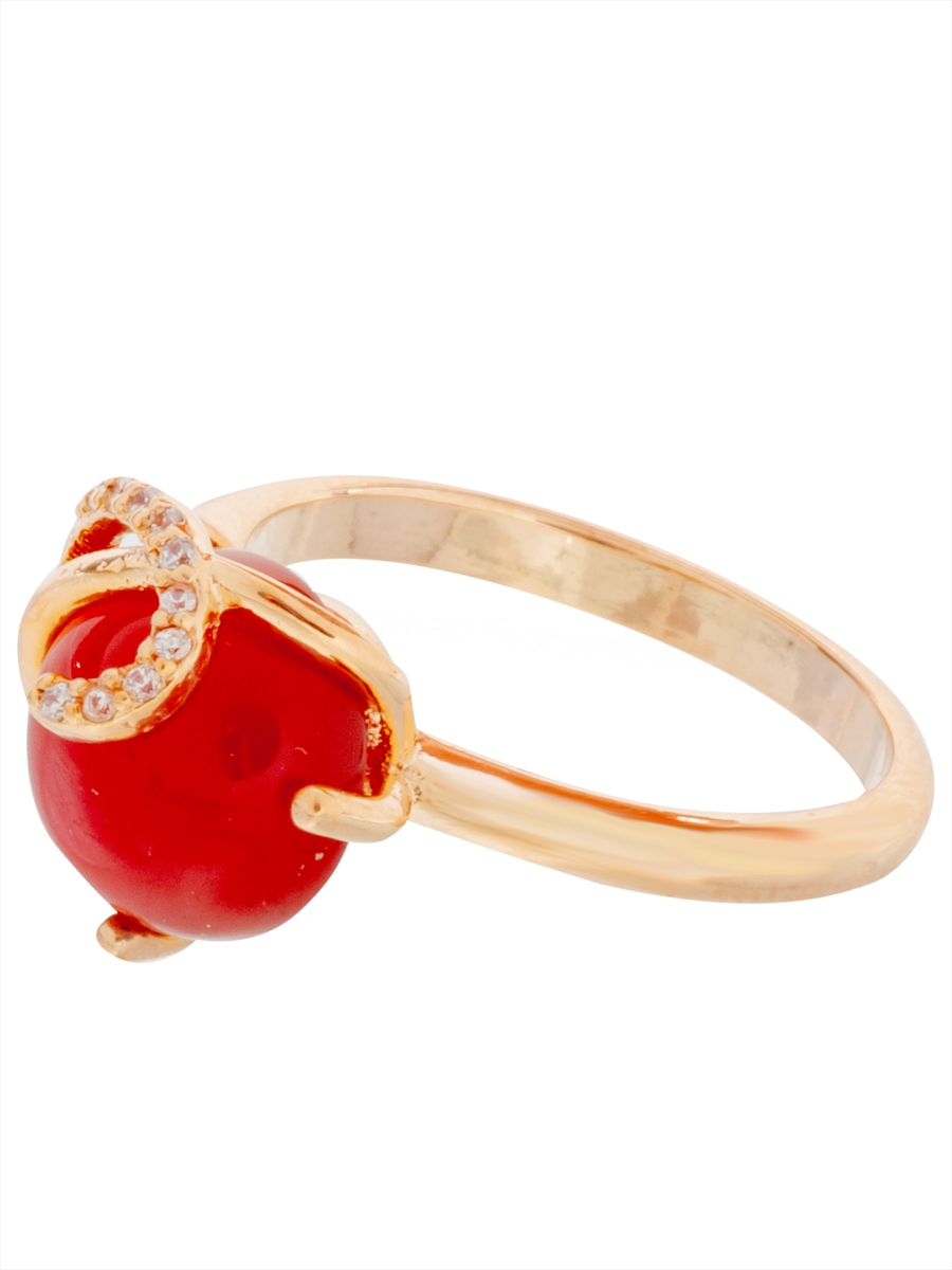 

Кольцо из бижутерного сплава р. 16 Lotus Jewelry 3043R-09r, агат/циркон, 3043R-09r