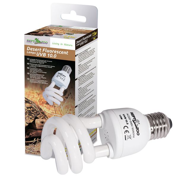 Ультрафиолетовая лампа для террариума Repti-Zoo Compact Desert  15 Вт, 10.0