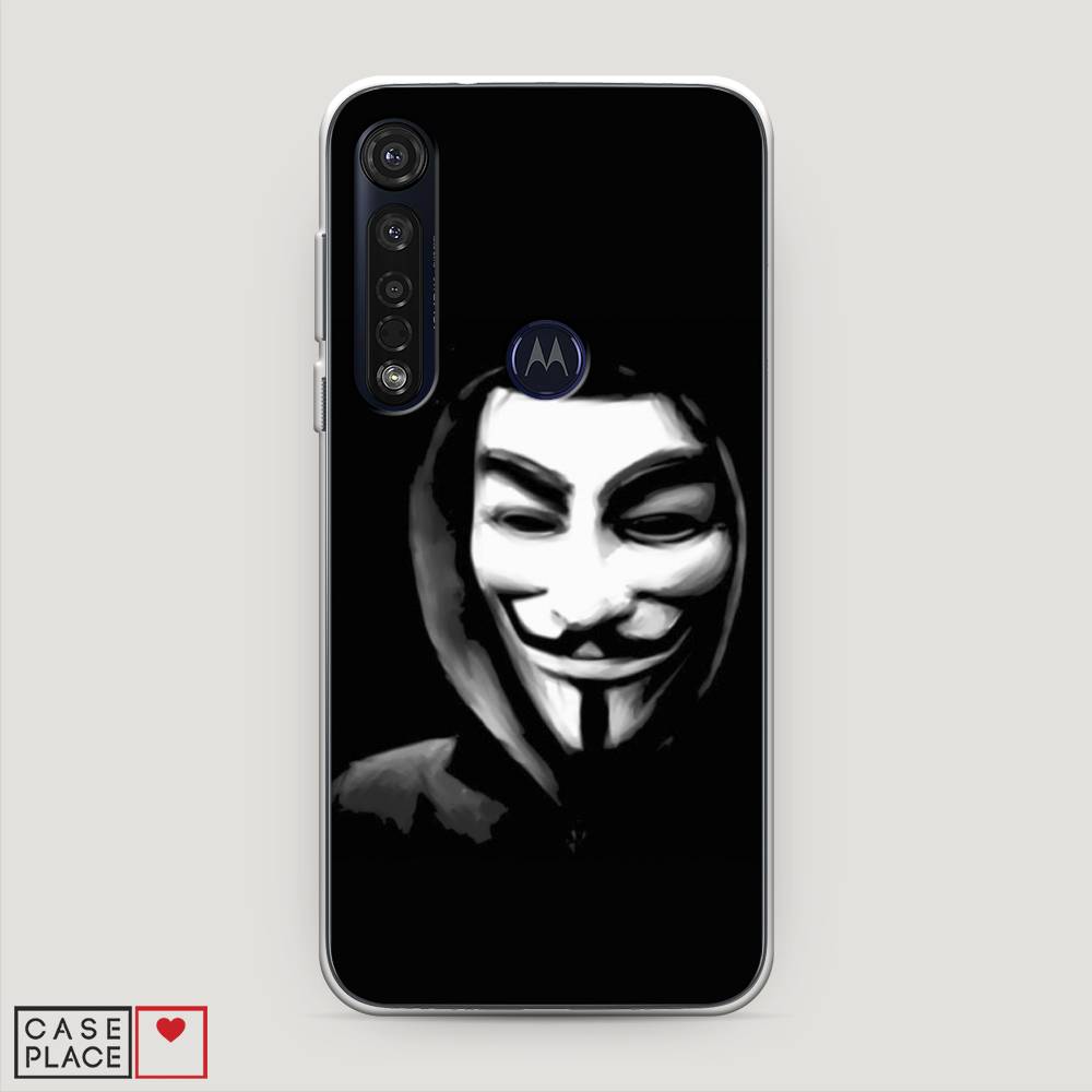 

Чехол Awog на Motorola Moto G8 Plus "Анонимус", Разноцветный, 241450-5