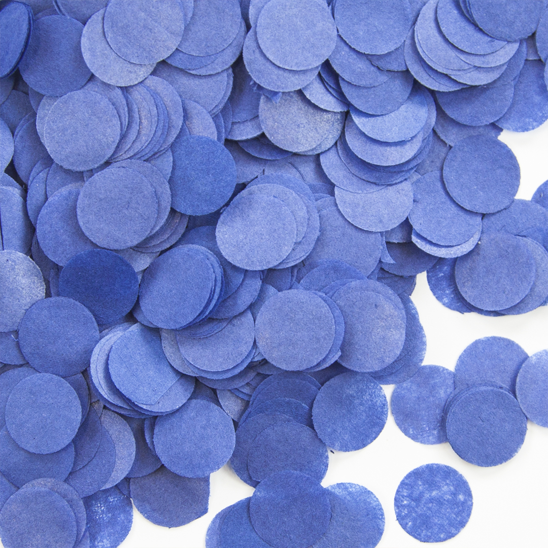 Конфетти тишью Волна веселья Круг Синий 1 см, 50 г