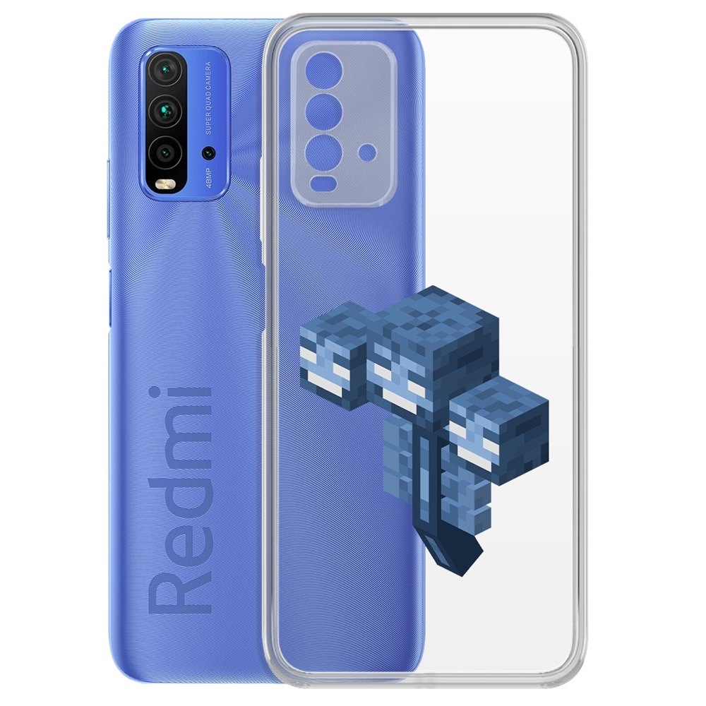 

Чехол-накладка Krutoff Clear Case Minecraft-Иссушитель для Xiaomi Redmi 9T, Прозрачный