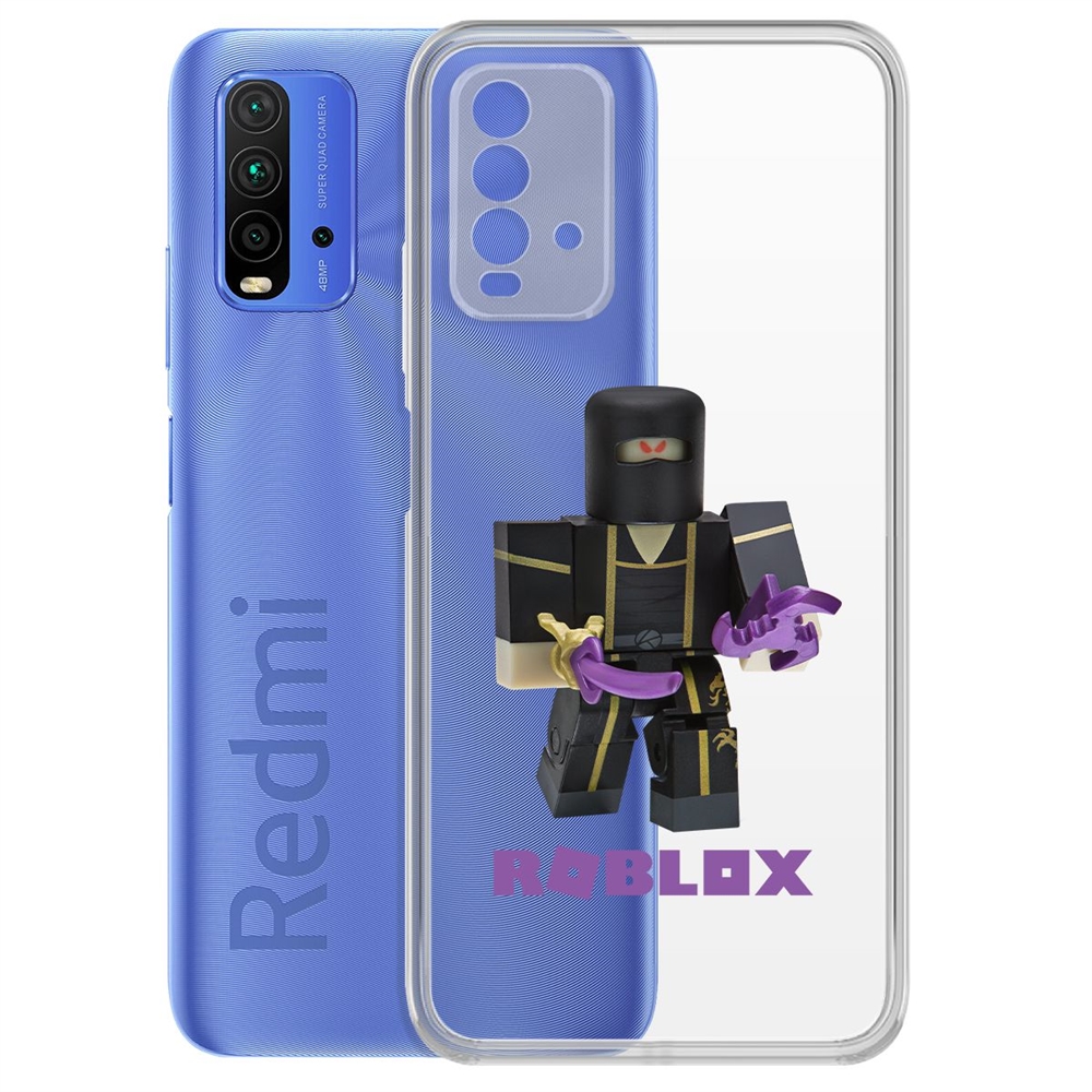 

Чехол-накладка Krutoff Clear Case Roblox-Ниндзя Ассасин для Xiaomi Redmi 9T, Прозрачный