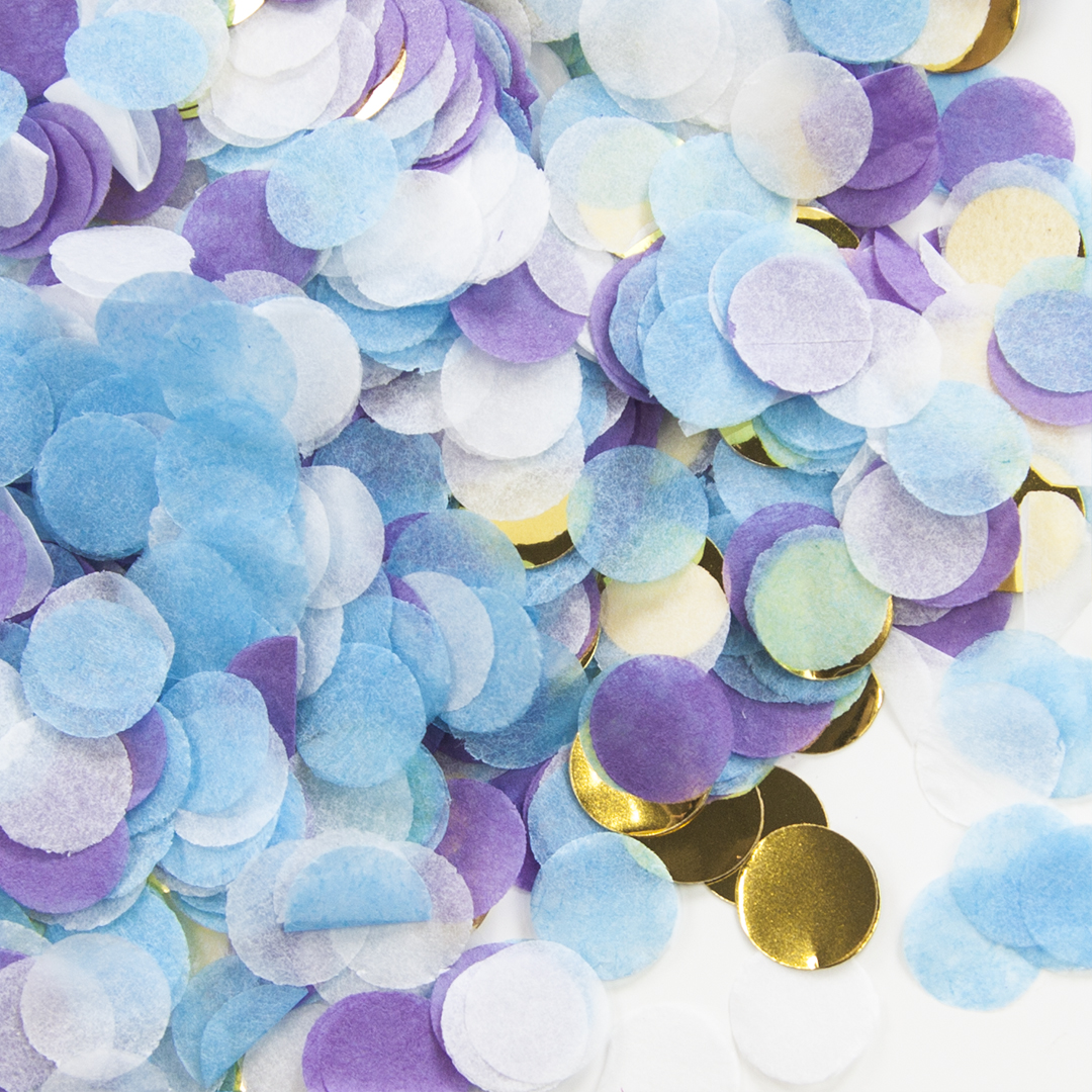 Конфетти тишью Волна веселья Круг Классный микс 1 см, 50 г