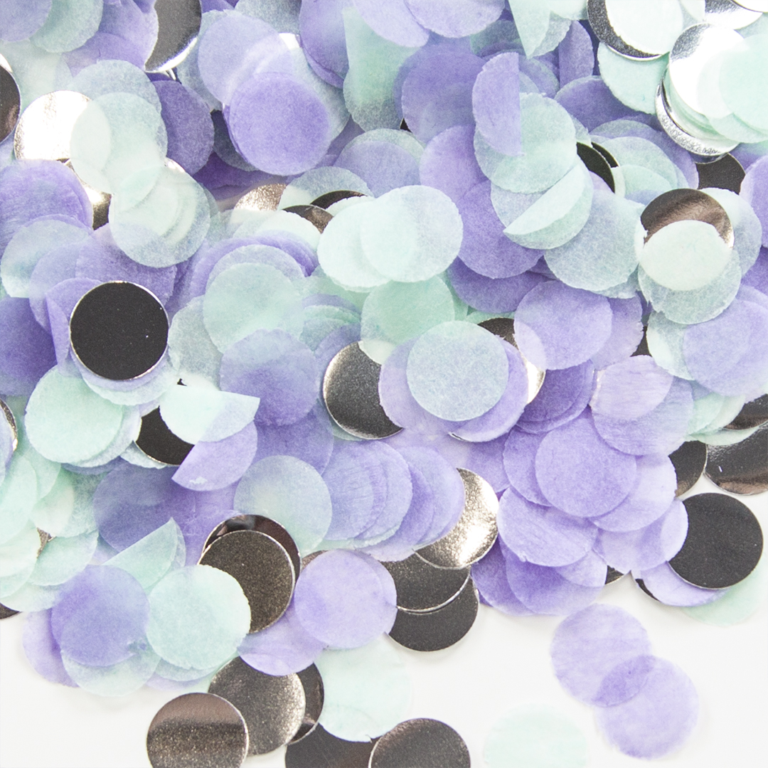 Конфетти тишью Волна веселья Круг Изящный микс 1 см, 50 г