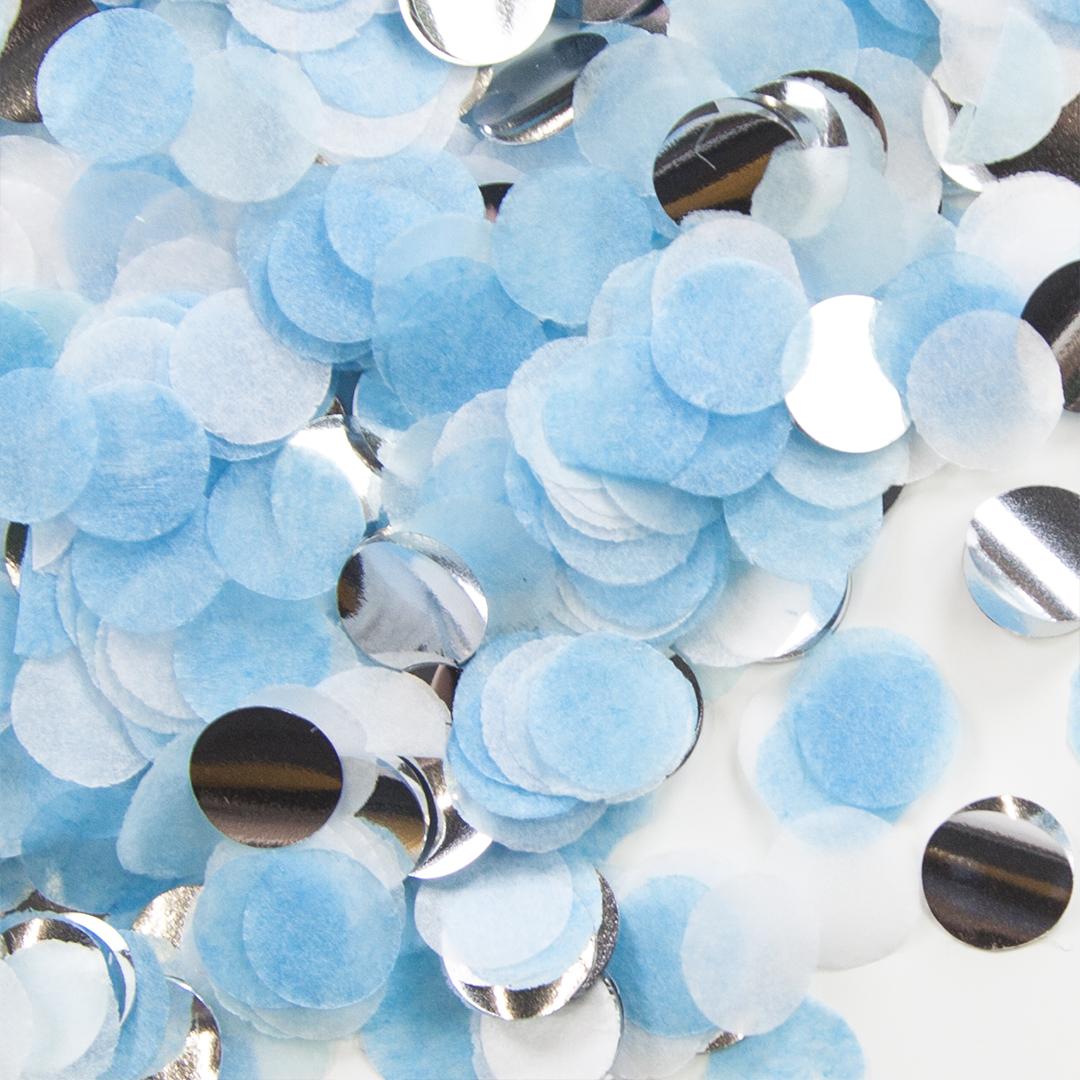 Конфетти тишью Волна веселья Круг Холодный микс 1 см, 50 г