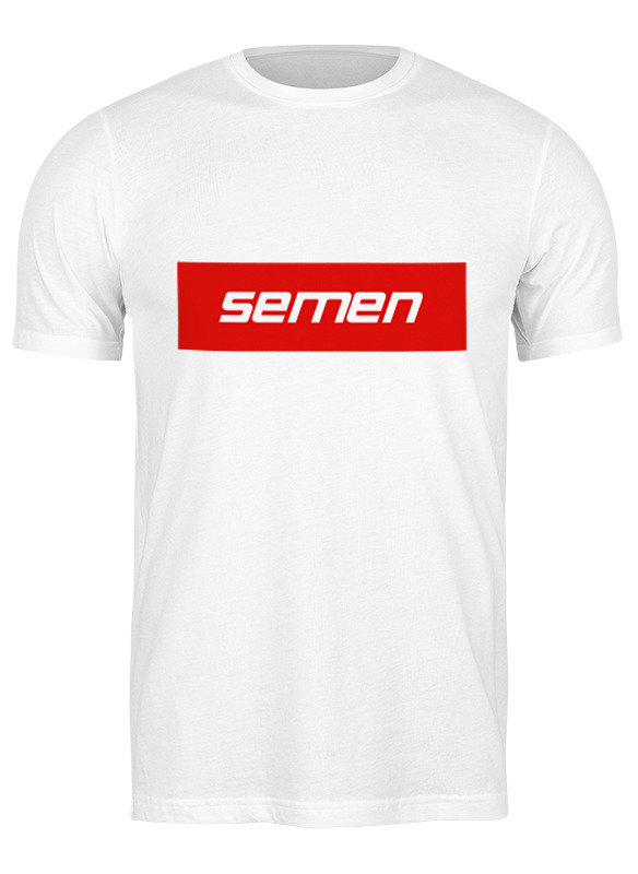 

Футболка унисекс Printio Semen белая 3XL, Белый, Semen