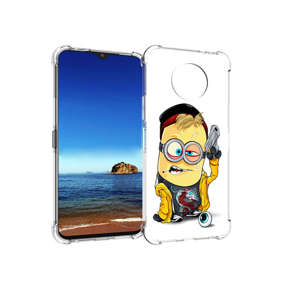 

Чехол MyPads Tocco для Nokia G50 миньон бандит (PT227056.116.475), Прозрачный, Tocco