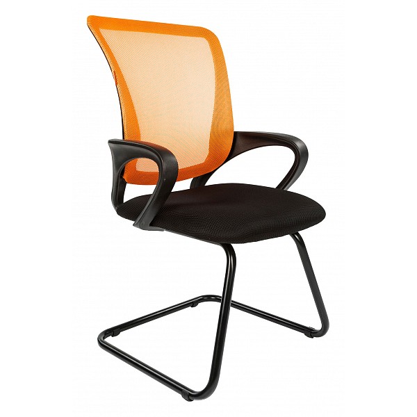 Кресло на плозьях Chairman 969 V черный; оранжевый