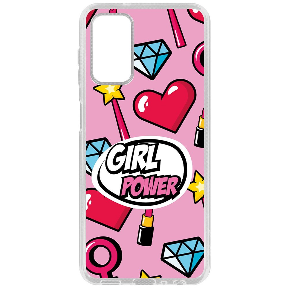 

Чехол-накладка Krutoff Clear Case Girl Power для Samsung Galaxy A13 (A135), Прозрачный