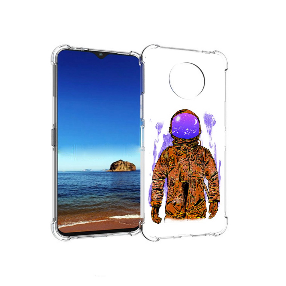 

Чехол MyPads Tocco для Nokia G50 нарисованный мужчина в скафандре (PT227056.116.510), Прозрачный, Tocco