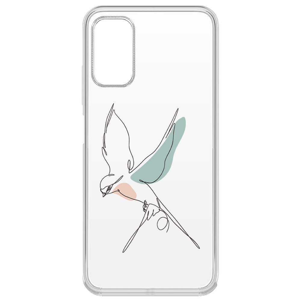 фото Чехол-накладка krutoff clear case полет для poco m3 pro