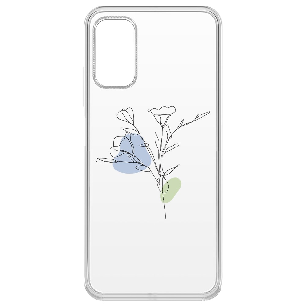 фото Чехол-накладка krutoff clear case эустома для poco m3 pro