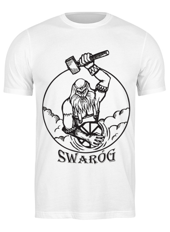 

Футболка мужская Printio Футболка "swarog" белая 3XL, Футболка "swarog"