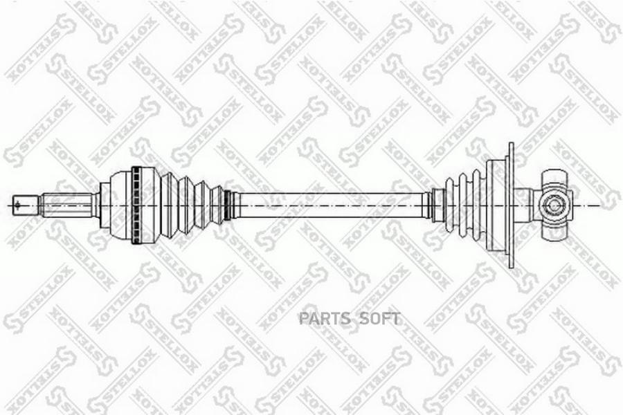 

158 1033-Sx привод Левый 690Mm, 24160 Dacia Logan 1.4-1.6I 04> Stellox 1581033SX