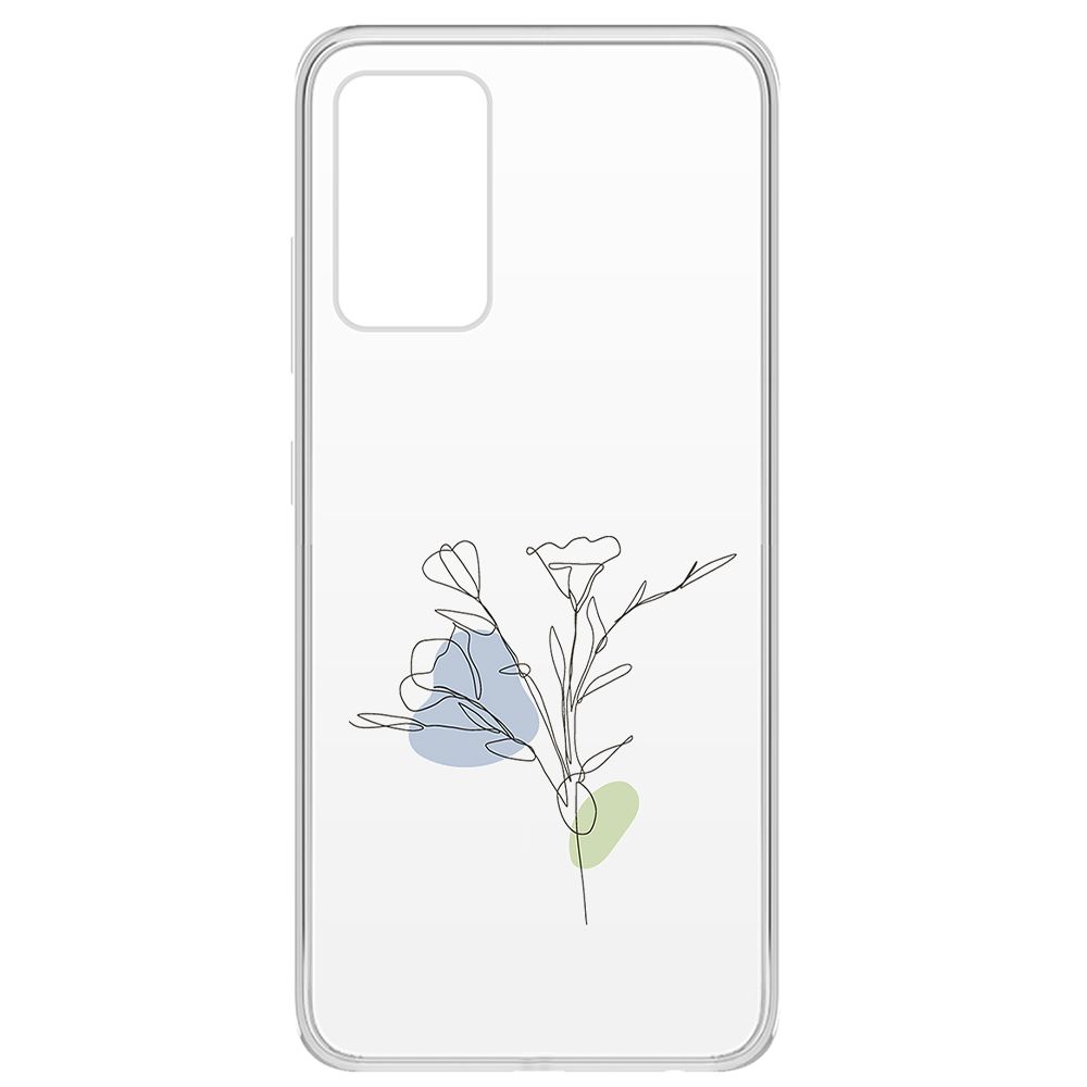 

Чехол-накладка Krutoff Clear Case Эустома для Samsung Galaxy A32 (A325), Прозрачный