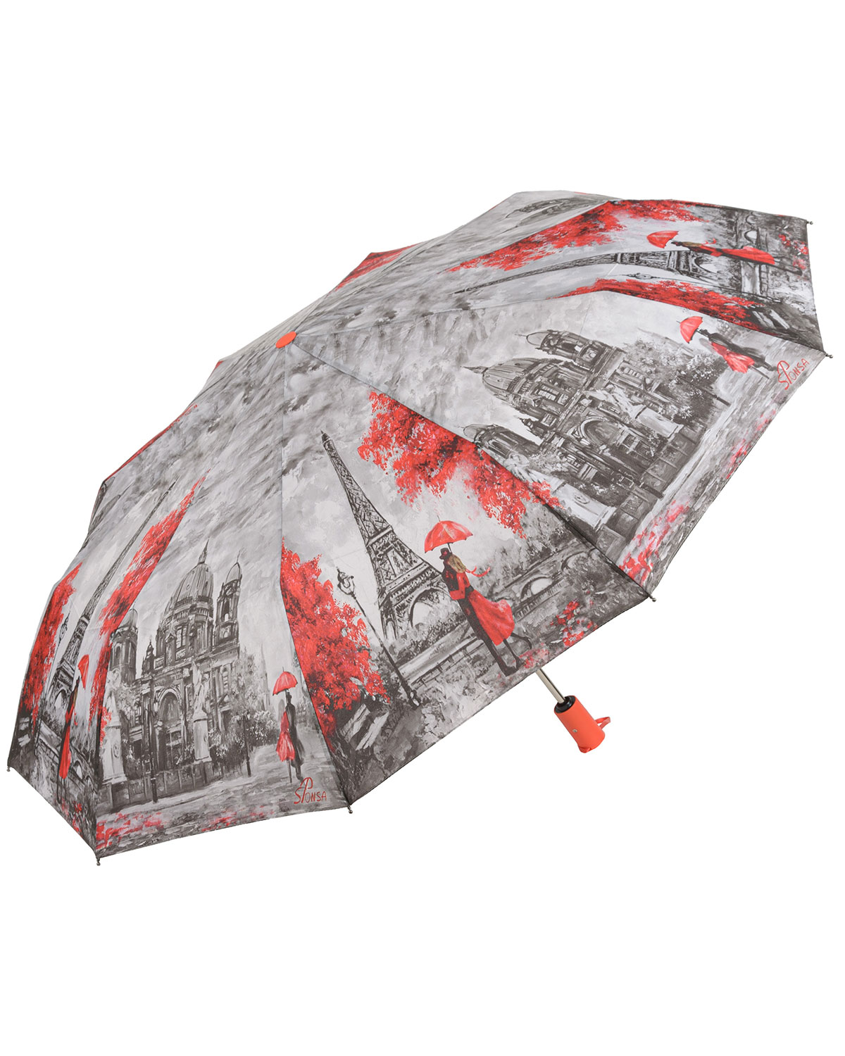 Зонт женский Sponsa 7008-SCP серый