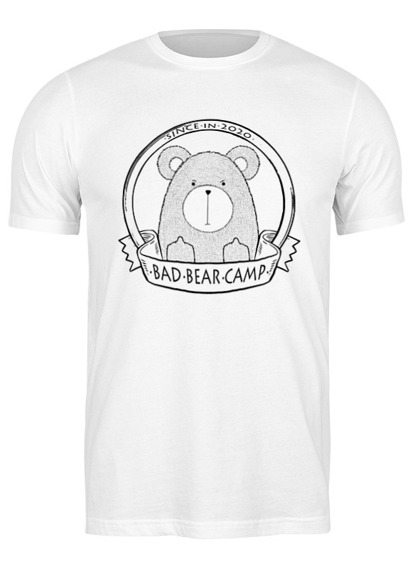 

Футболка мужская Printio Bad bear camp белая 3XL, Белый, Bad bear camp