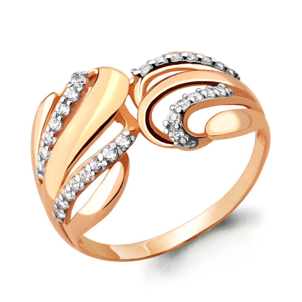 

Кольцо из серебра с фианитом р. 19 Aquamarine 64991А_925_з, 64991А_925_з