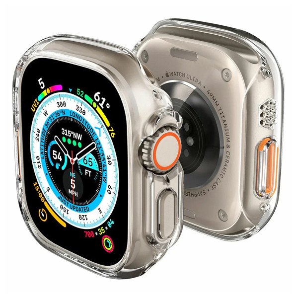 Чехол Spigen Thin Fit для Apple Watch Ultra 49мм, (ACS05917) прозрачный
