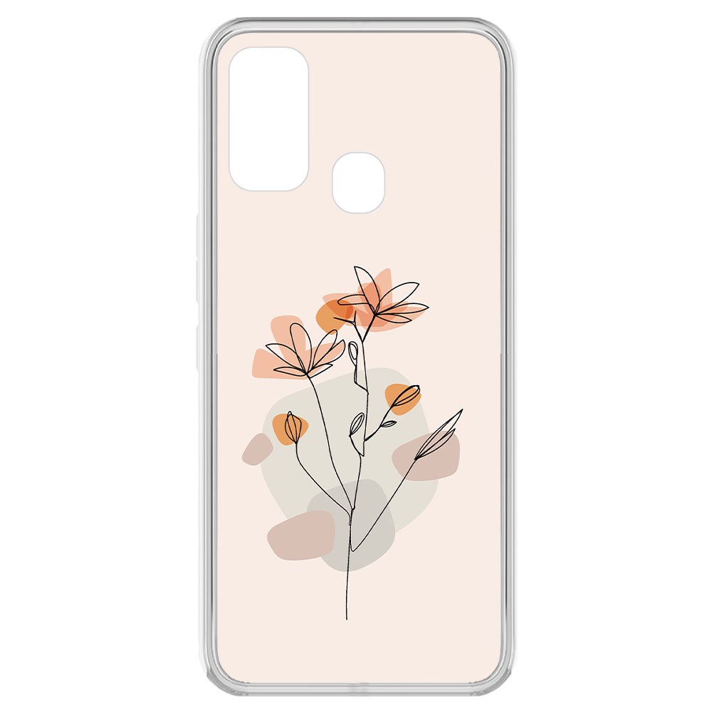 

Чехол-накладка Krutoff Clear Case Ромашки для Tecno Spark 7, Прозрачный