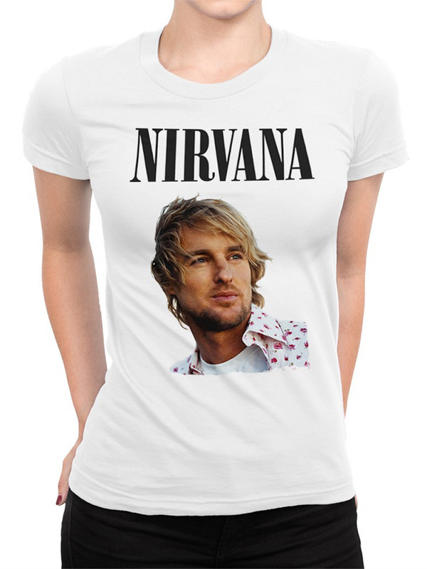 

Футболка женская DreamShirts Studio Nirvana / Нирвана / Оуэн Уилсон белая S, Белый, Nirvana / Нирвана / Оуэн Уилсон