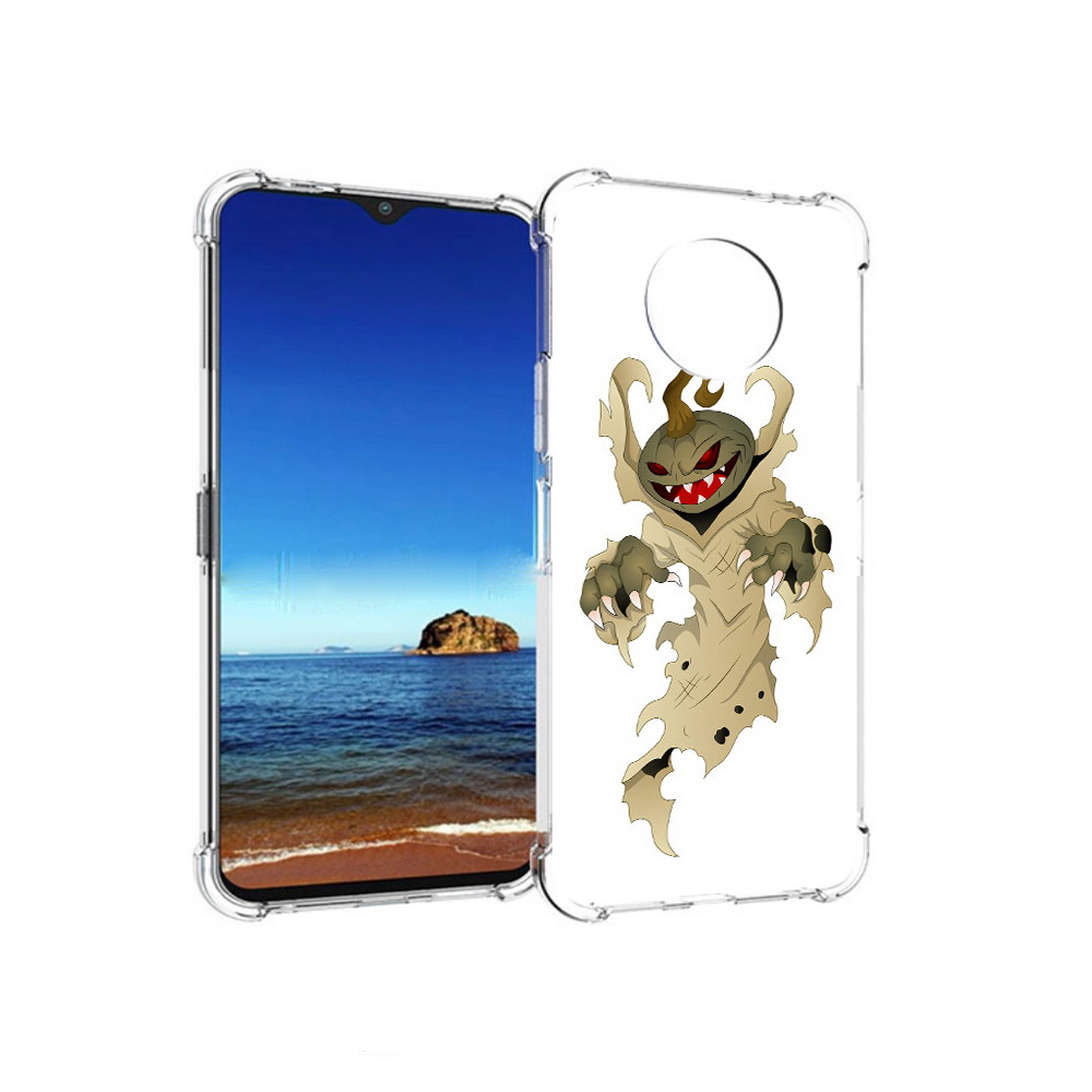 

Чехол MyPads Tocco для Nokia G50 призрак хэллоуина (PT227056.116.555), Прозрачный, Tocco