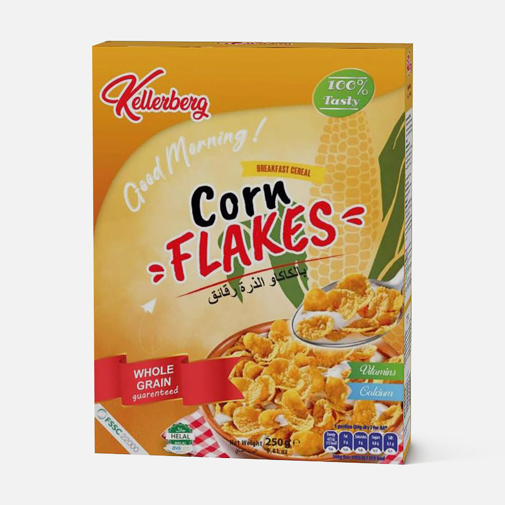 фото Хлопья kellerberg cornflakes кукурузные 250 г