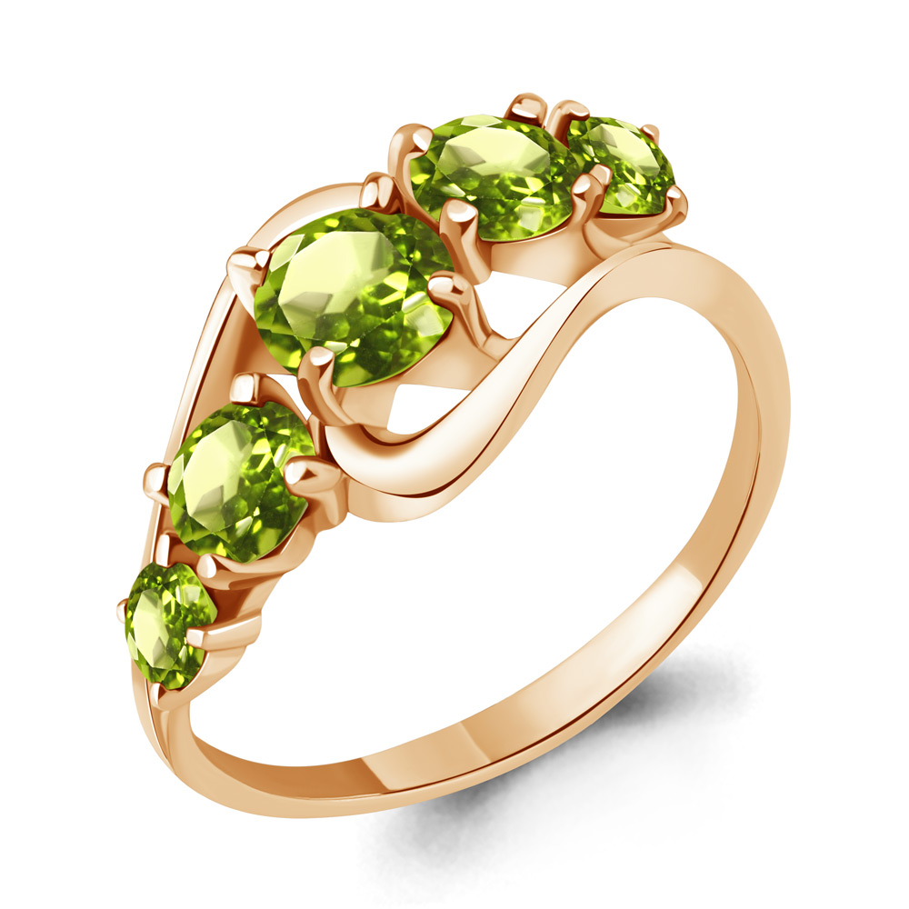 

Кольцо из серебра с хризолитом р. , Aquamarine 6507407_925_з, 6507407_925_з