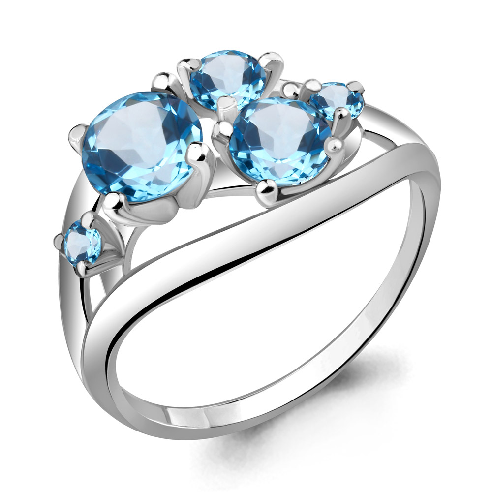 фото Кольцо из серебра с топазом р. 17 aquamarine 6508805_925_р