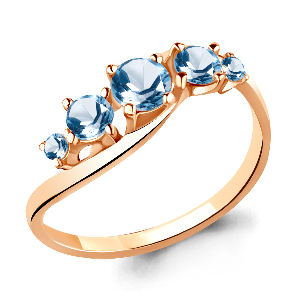 фото Кольцо из серебра с топазом р. 17,5 aquamarine 6509205_925_з