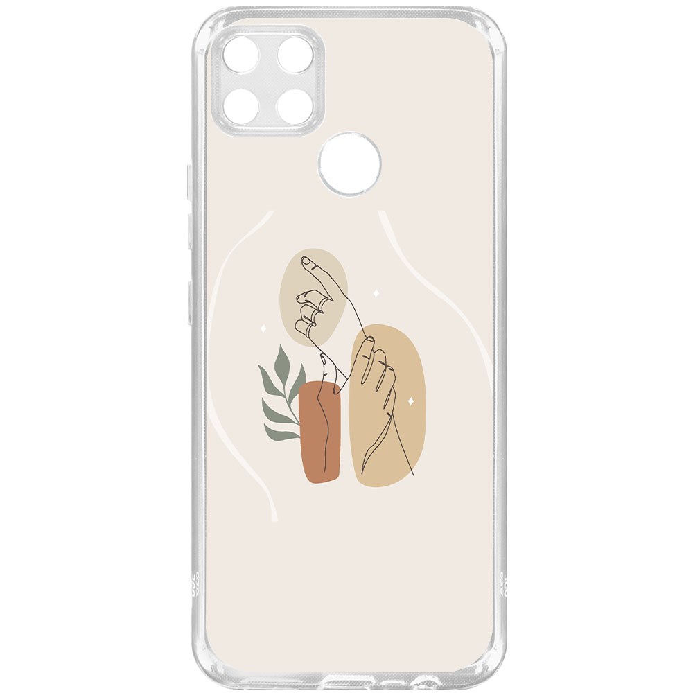 

Чехол-накладка Krutoff Clear Case Тонкость для Realme C25s, Прозрачный