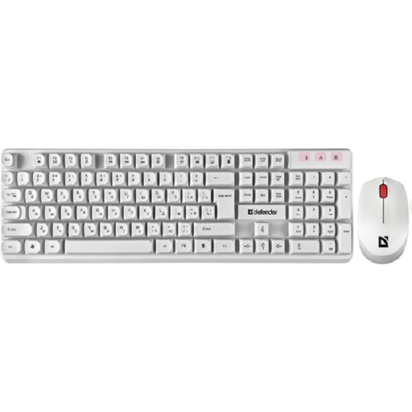 Комплект клавиатура + мышь Defender Milan C-992 RU White