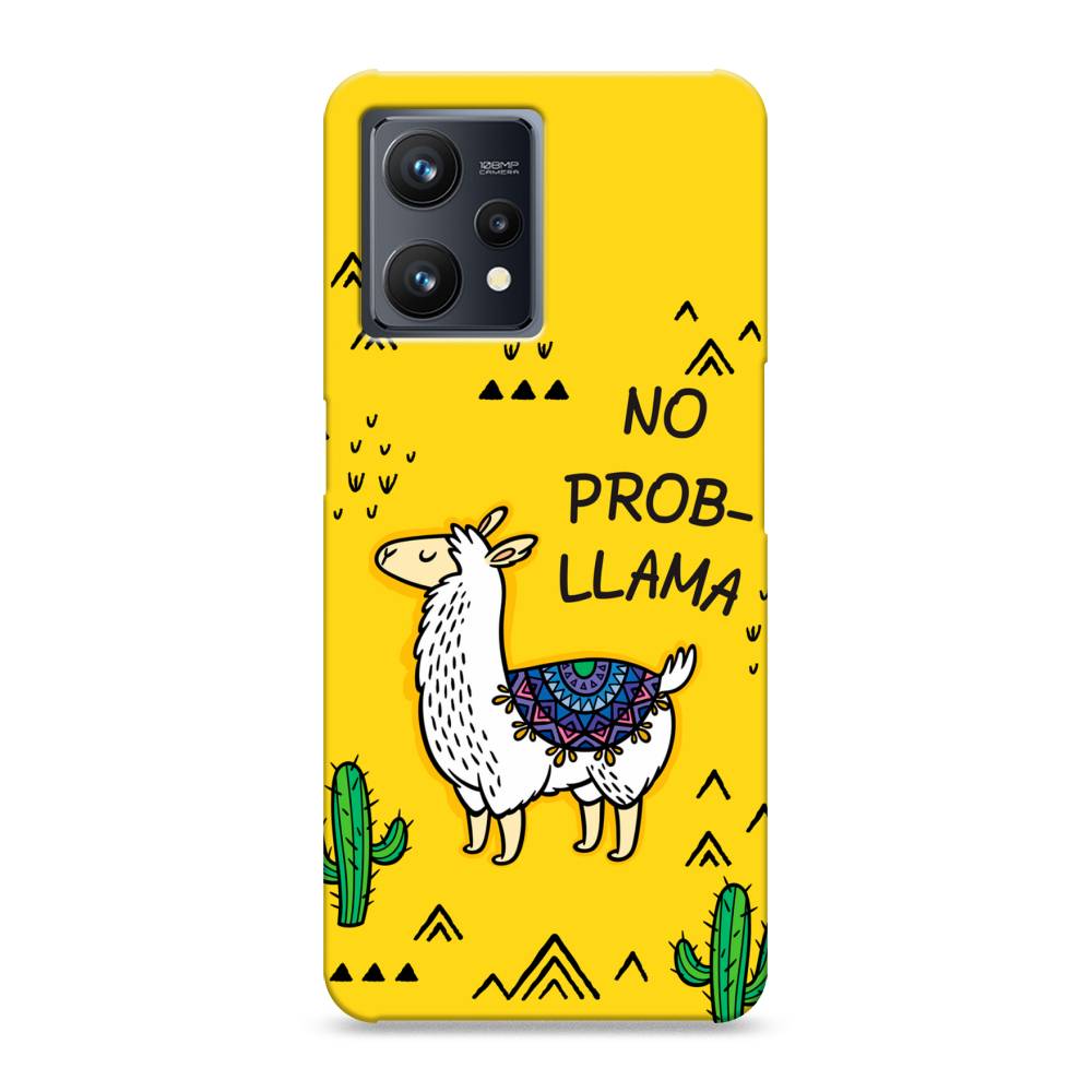 

Пластиковый чехол "No probLLama" на Realme 9, 257220-1