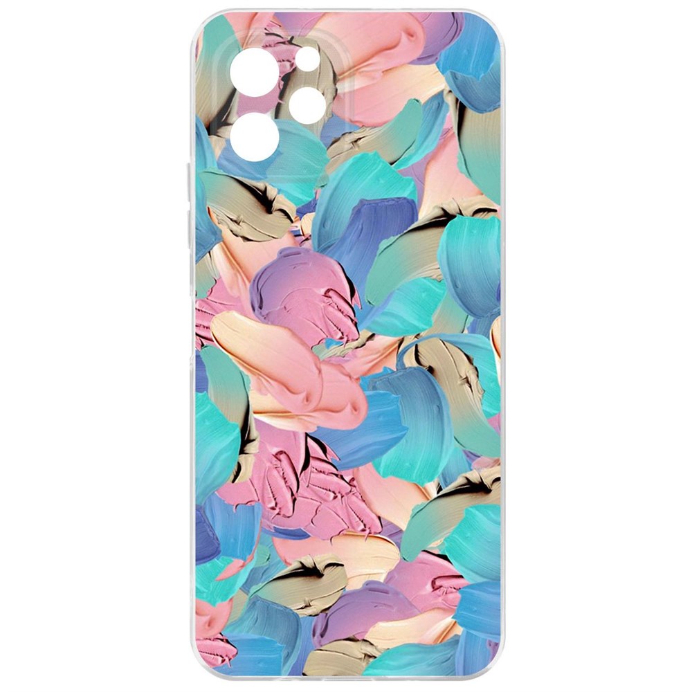 

Чехол-накладка Krutoff Clear Case Абстракт краска для Huawei Nova Y61, Прозрачный