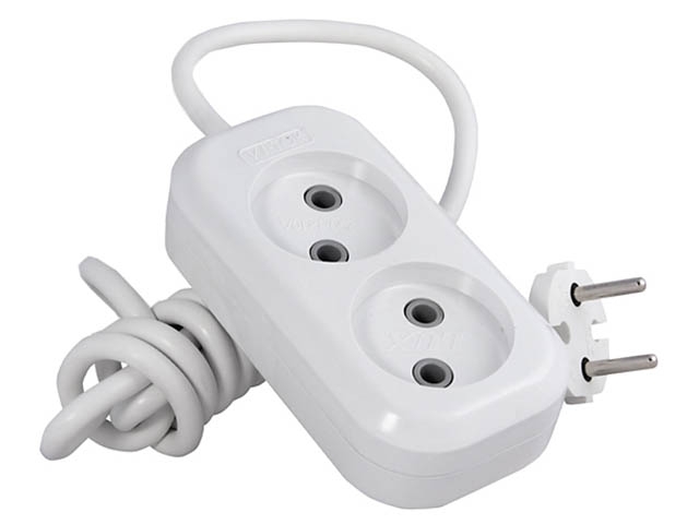 фото Удлинитель lux у2-о-02 2 sockets 2m white