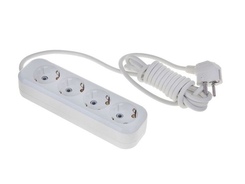 фото Удлинитель lux у4-е-07 4 sockets 7m white