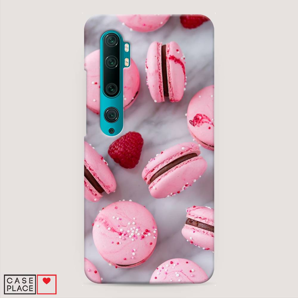 фото Пластиковый чехол "макарони с малиной" на xiaomi mi note 10 awog