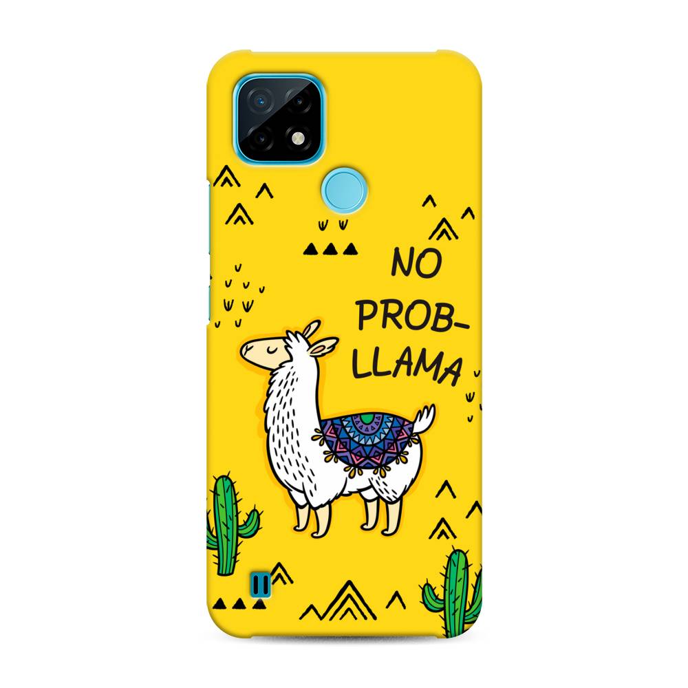 

Пластиковый чехол "No probLLama" на Realme C21, 254920-1