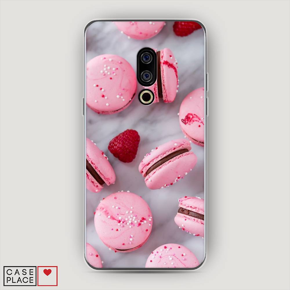 

Чехол Awog на Meizu 15 "Макарони с малиной", Серый;розовый, 72650-10