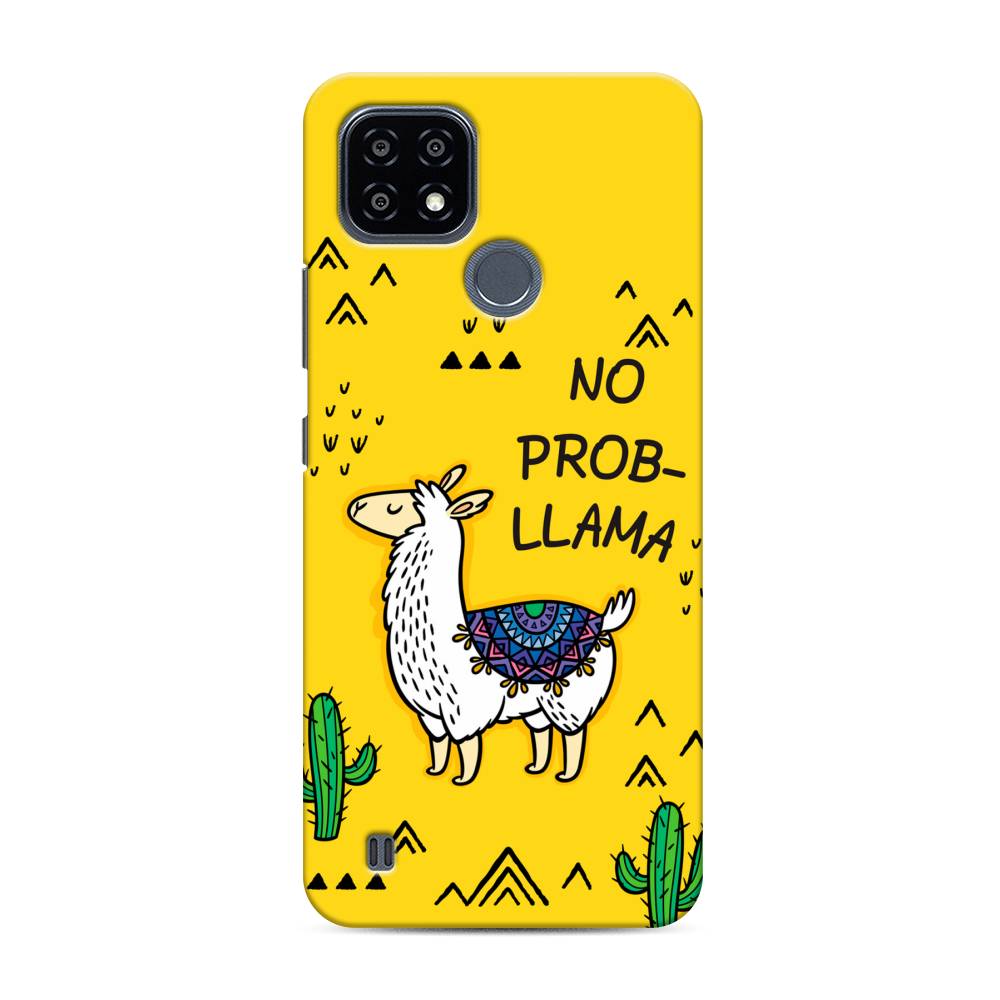 

Пластиковый чехол "No probLLama" на Realme C21Y, 256820-1