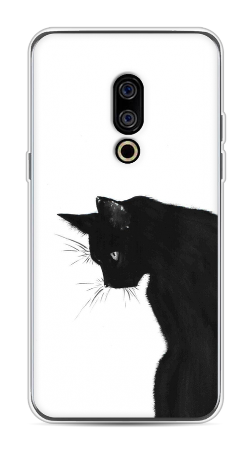 

Чехол Awog на Meizu 15 "Black cat", Черный;белый, 72650-1