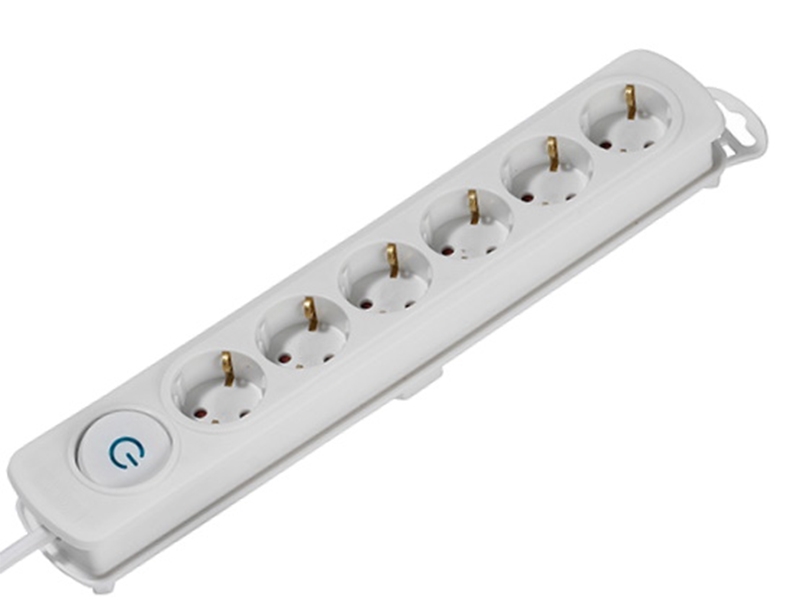 Удлинитель Vivanco EKLS 6W40 6 Sockets 4.0m White 37650 сетевой фильтр vivanco ekls 4w25 4 розетки 2 5 м white