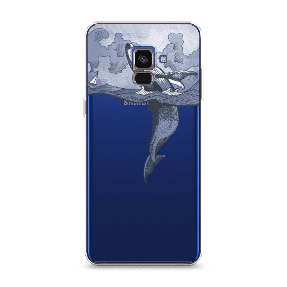 

Чехол Awog на Samsung Galaxy A8 2018 "Два измерения", Разноцветный, 25450-7