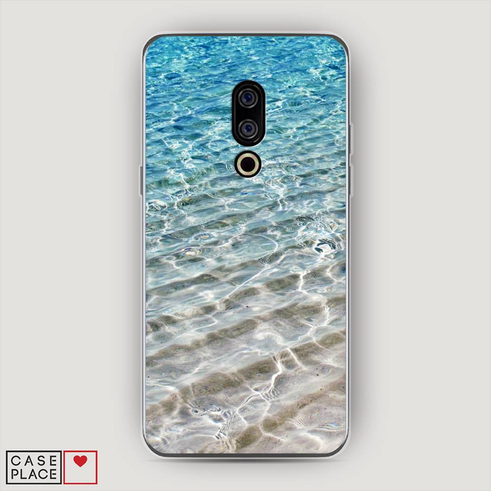 

Чехол Awog на Meizu 15 "Волны 10", Голубой, 72650-4