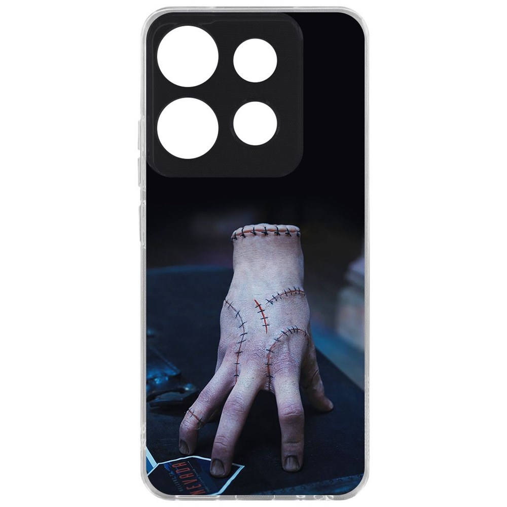 

Чехол-накладка Krutoff Clear Case Уэнсдей Аддамс - Вещь для Tecno POP 7, Прозрачный