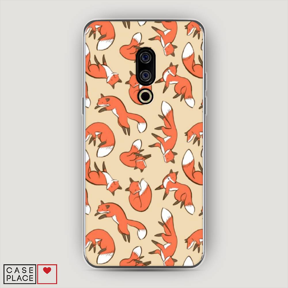 фото Чехол awog "лисички фон" для meizu 15