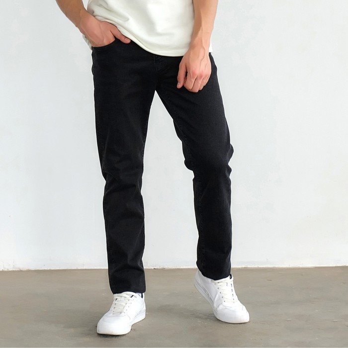 

Джинсы мужские MIST Regular Fit черные 32, Черный, Regular Fit