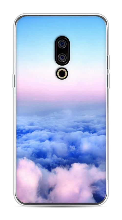 

Чехол Awog на Meizu 15 "Облака", Голубой;розовый, 72650-4